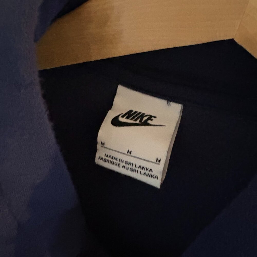 Nike Club Fleece Pullover Hoodie Navy Blue